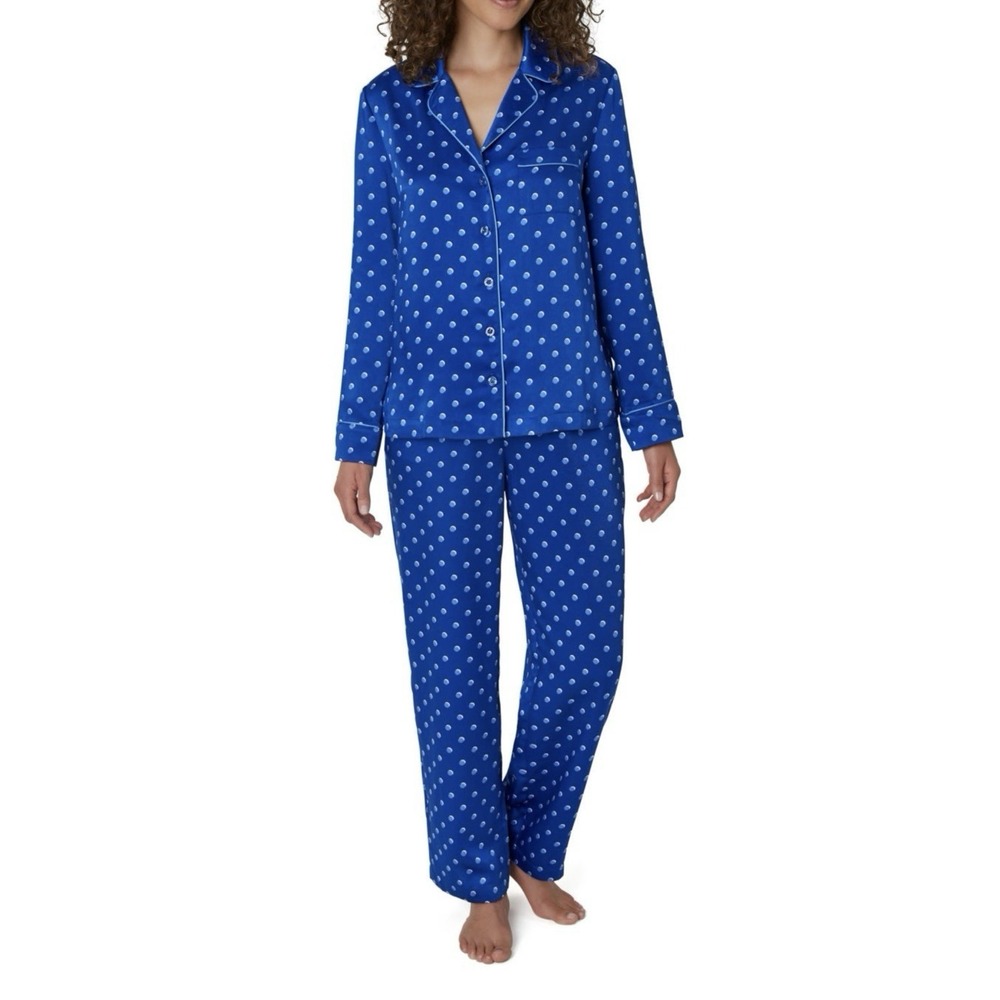 LOFT Blue Polka Dot Pajama Set